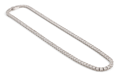 6.40ct Diamond Tennis Necklace - 6