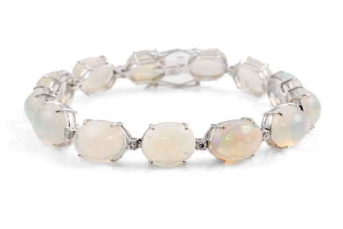 26.14ct Opal and Diamond Bracelet