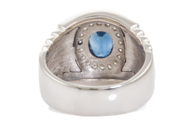 2.26ct Sapphire and Diamond Ring 25.3g - 5