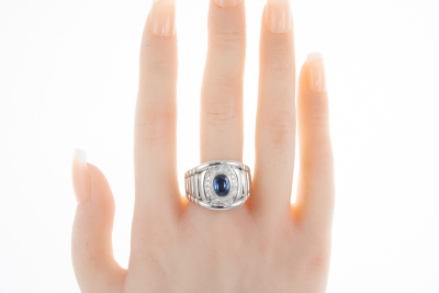 2.26ct Sapphire and Diamond Ring 25.3g - 7