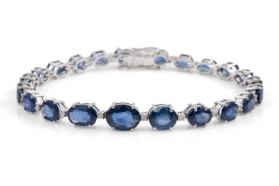 18.34ct Sapphire and Diamond Bracelet