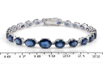 18.34ct Sapphire and Diamond Bracelet - 2
