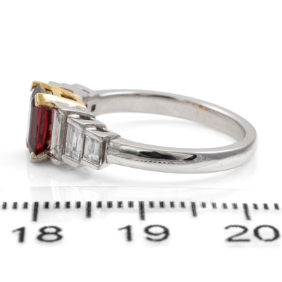 1.13ct Mozambique Ruby & Diamond Ring - 3