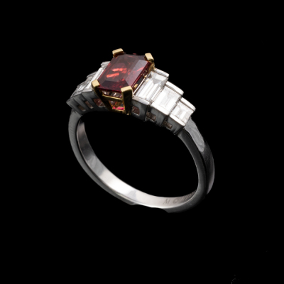 1.13ct Mozambique Ruby & Diamond Ring - 5