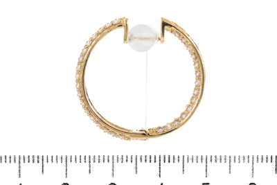 4.08ct Diamond Hoop Earrings - 3