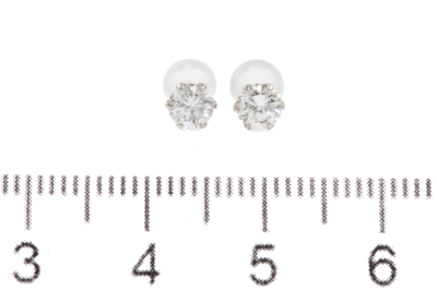 0.49ct Diamond Stud Earrings - 2