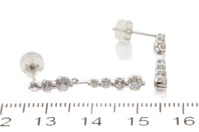 1.00ct Diamond Drop Earrings - 4