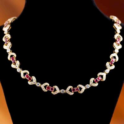 6.80ct Ruby and 4.75ct Diamond Necklace - 8