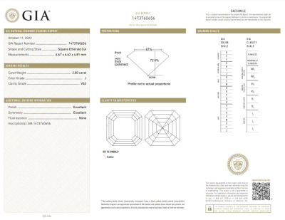 4.00ct Pair of Diamonds K VS1, J VS2 - 3