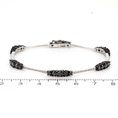 Black and White Diamond Bracelet - 2
