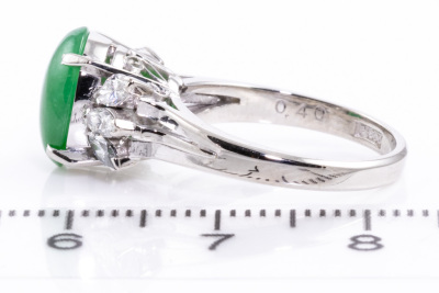 2.40ct Jade and Diamond Ring - 3