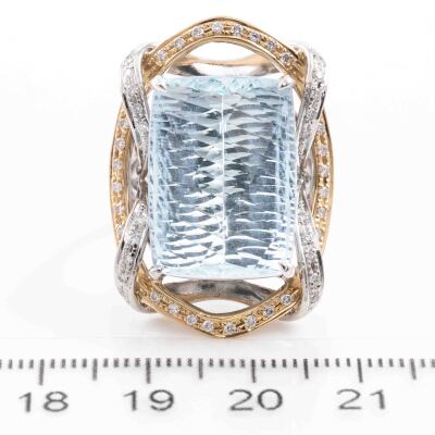 15.73ct Aquamarine and Diamond Ring - 7