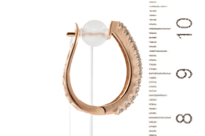 1.68ct Diamond Hoop Earrings - 3