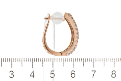 1.68ct Diamond Hoop Earrings - 4