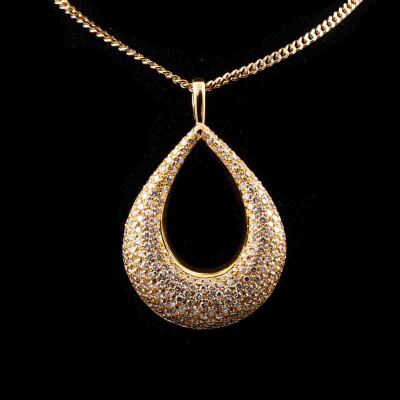 3.41ct Diamond Dress Pendant - 8