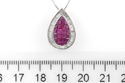 1.50ct Ruby and Diamond Pendant - 2
