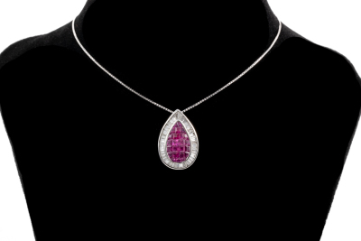 1.50ct Ruby and Diamond Pendant - 5