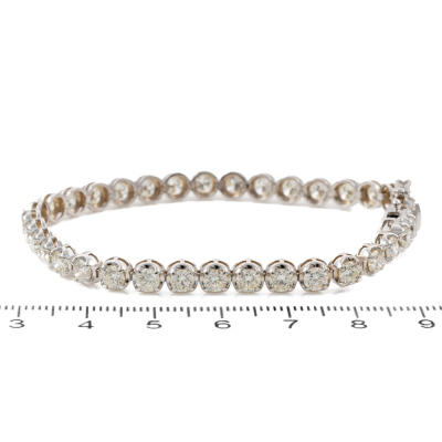 7.09ct Diamond Tennis Bracelet - 3