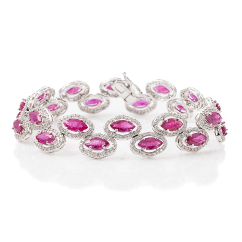 14.85ct Ruby and Diamond Bracelet