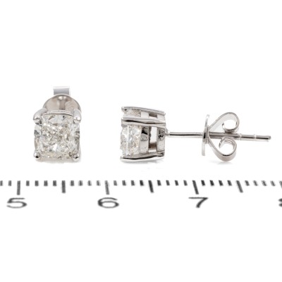 2.01ct Diamond Studs GIA E VS2, F SI1 - 4