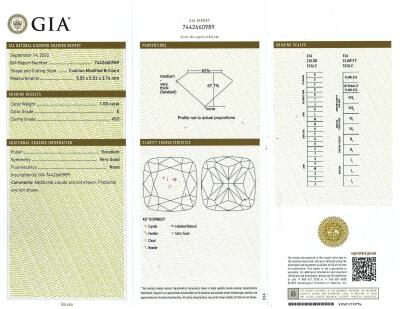 2.01ct Diamond Studs GIA E VS2, F SI1 - 5