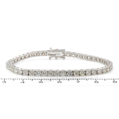 7.16ct Diamond Tennis bracelet - 2