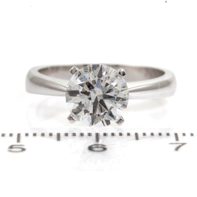 2.01ct Diamond Solitaire Ring GIA H P1 - 2