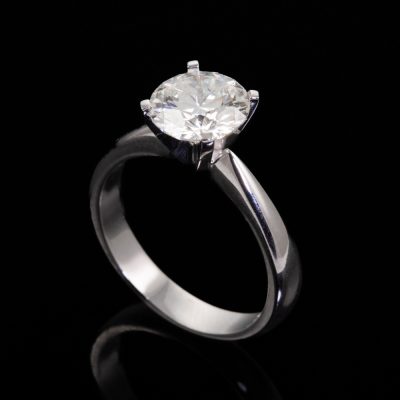 2.01ct Diamond Solitaire Ring GIA H P1 - 6
