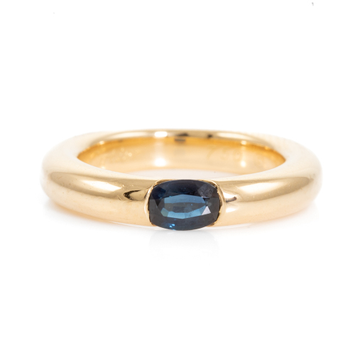 Cartier Ellipse Sapphire Ring