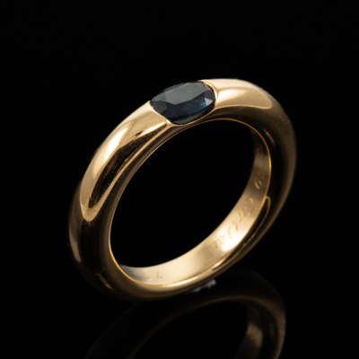 Cartier Ellipse Sapphire Ring - 6