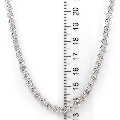 8.65ct Diamond Tennis Necklace - 5