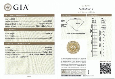 0.50ct Loose Diamond GIA E VS1 - 2