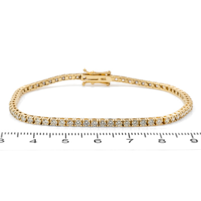 3.11ct Diamond Tennis Bracelet - 2