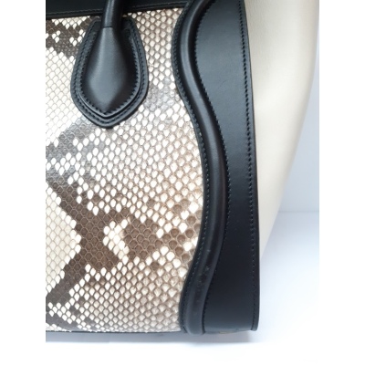 Celine Micro Luggage Python Leather Bag - 4