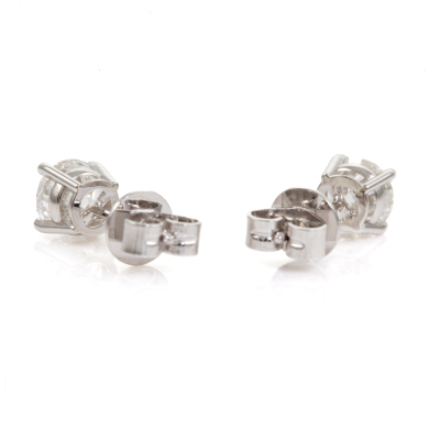 1.00ct Diamond Studs Earrings GIA D IF - 6