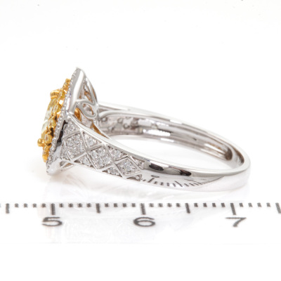 1.01ct Fancy Yellow Diamond Dress Ring - 3
