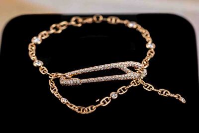 Hermes Chaine d Ancre Diamond Bracelet - 8