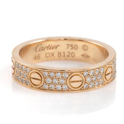 Cartier Love Wedding Band Diamond