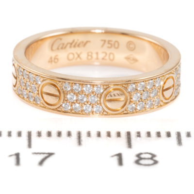 Cartier Love Wedding Band Diamond - 5