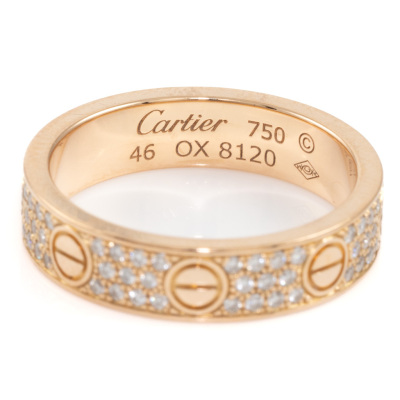 Cartier Love Wedding Band Diamond - 6