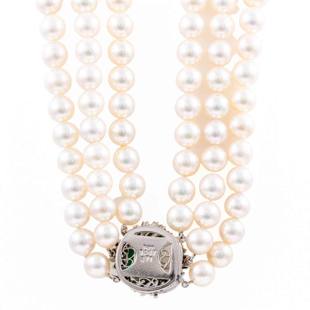 Mikimoto Double Strand Graduated Pearl Necklace