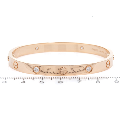 Cartier Love Bracelet, 4 Diamonds - 3