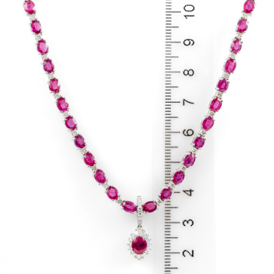 20.00ct Ruby and Diamond Necklace - 3
