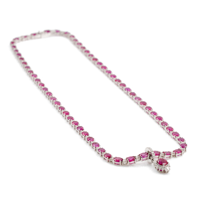 20.00ct Ruby and Diamond Necklace - 7
