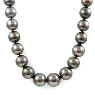 10.2 - 12.9mm Tahitian Pearl Necklace - 2