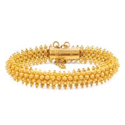 22ct Gold Necklace & Bracelet Set 141.2g - 3