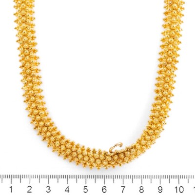 22ct Gold Necklace & Bracelet Set 141.2g - 7