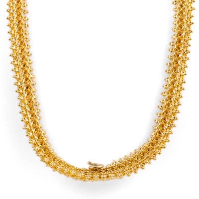 22ct Gold Necklace & Bracelet Set 141.2g - 9