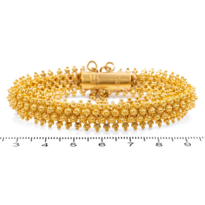 22ct Gold Necklace & Bracelet Set 141.2g - 12