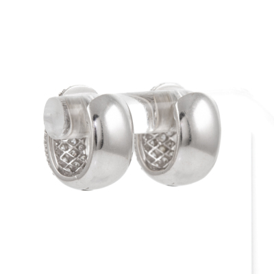 1.00ct Diamond Huggie Earrings - 4